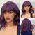 Voluminous Wavy Bob Hair Extension Wigs with Chic Bangs