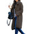 Double-Faced Long Sleeve Turn-down Collar Women's Outerwear Coat