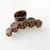 Vintage Leopard Print Resin Hair Claw Clips for Women