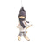 Skiing Little Girls Christmas Tree Ornaments