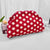 Portable and Lightweight Polka-Dot Knitted Cosmetic Pouch Bag