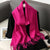 Warm and Stylish Solid Color Winter Wrap Scarf with Tassels