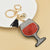 Rhinestone Studded Cartoon Keychains with Tassels