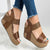 Easy Wear Women's Elastic Band Wedge Sandals for Summer