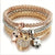 Elegant Eternal Love Heart Pendant Bracelet Set