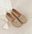 Women's Flat Loafers with Hollow-Out Design and Bowknot Accent