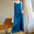 Glossy Silk Fashion Spaghetti Strap Mid-Calf Dresses