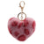 Fierce and Fluffy Heart-Shaped Leopard Print Keychains