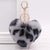 Fierce and Fluffy Heart-Shaped Leopard Print Keychains