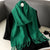 Warm and Stylish Solid Color Winter Wrap Scarf with Tassels