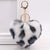 Fierce and Fluffy Heart-Shaped Leopard Print Keychains