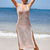 Lightweight Mesh Sleeveless Summer Cover-up Dress with Side Slit