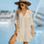 3/4 Ruffle Sleeves Beach Wear Summer Cover-up