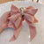 Delicate Fairy-inspired Bow Design with Faux Pearl Accent Hair Clips