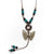 Handmade Ethnic Style Vintage Ceramic Butterfly Necklace