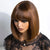 Tangle-Resistant Bob Hair Wig with Soft Texture and Face-Framing Bangs