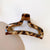 Vintage Leopard Print Resin Hair Claw Clips for Women