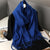 Warm and Stylish Solid Color Winter Wrap Scarf with Tassels