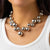 Vintage Hyperbole Double Layer Faux Pearl Bead Necklace for Women
