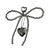 Fashionable Faux Pearl Bowknot Hanging Pendant Keychain