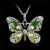 Beautiful Rhinestone Studded Butterfly Necklace