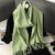 Warm and Stylish Solid Color Winter Wrap Scarf with Tassels