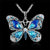 Beautiful Rhinestone Studded Butterfly Necklace