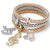 Elegant Eternal Love Heart Pendant Bracelet Set