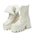 Trendy and Chic Platform Square Heel Ankle Boots for Women