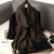 Warm and Stylish Solid Color Winter Wrap Scarf with Tassels