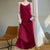 Glossy Silk Fashion Spaghetti Strap Mid-Calf Dresses