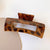 Vintage Leopard Print Resin Hair Claw Clips for Women