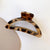 Vintage Leopard Print Resin Hair Claw Clips for Women