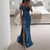 Sequined Off-shoulder High Split Floor-length Evening Dress