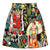 Summer Floral Print A-line Mini Skirt for Women