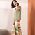 Solid Color Short Sleeve Tops and Floral Print Pajamas Set
