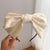 Solid Color Bow Decor Headband for All Seasons