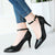 Pointed Toe Ombre High Heel Shoes with Ankle Strap