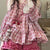 Cute and Chic Pink Ruffled Blouse and Shorts Set
