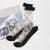 Summer Sheer Breathable Floral Pattern Lace Socks