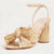 Glamorous Bow Decor Chunky Heeled Ankle Strap Sandals