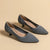 Women's Knitted Pointed Toe Thin Heel Loafer Shoes
