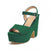 Vibrant and Solid Color High Heel and Platform Shoes