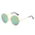 Unisex Retro Round Frame Fashion Sunglasses