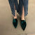Women's Minimalist Pointed Toe Velvet Flat Shoes