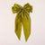 Women's Oversized Pure Color Satin Hair Bow Clips