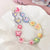 Multi-color Beaded Pearl Heart and Flower Decor Phone Charms