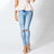 Skinny Low Rise Ripped Jeans for Women