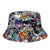 Unisex Graffiti Art Reversible Summer Bucket Hats