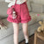 Cute and Chic Pink Ruffled Blouse and Shorts Set